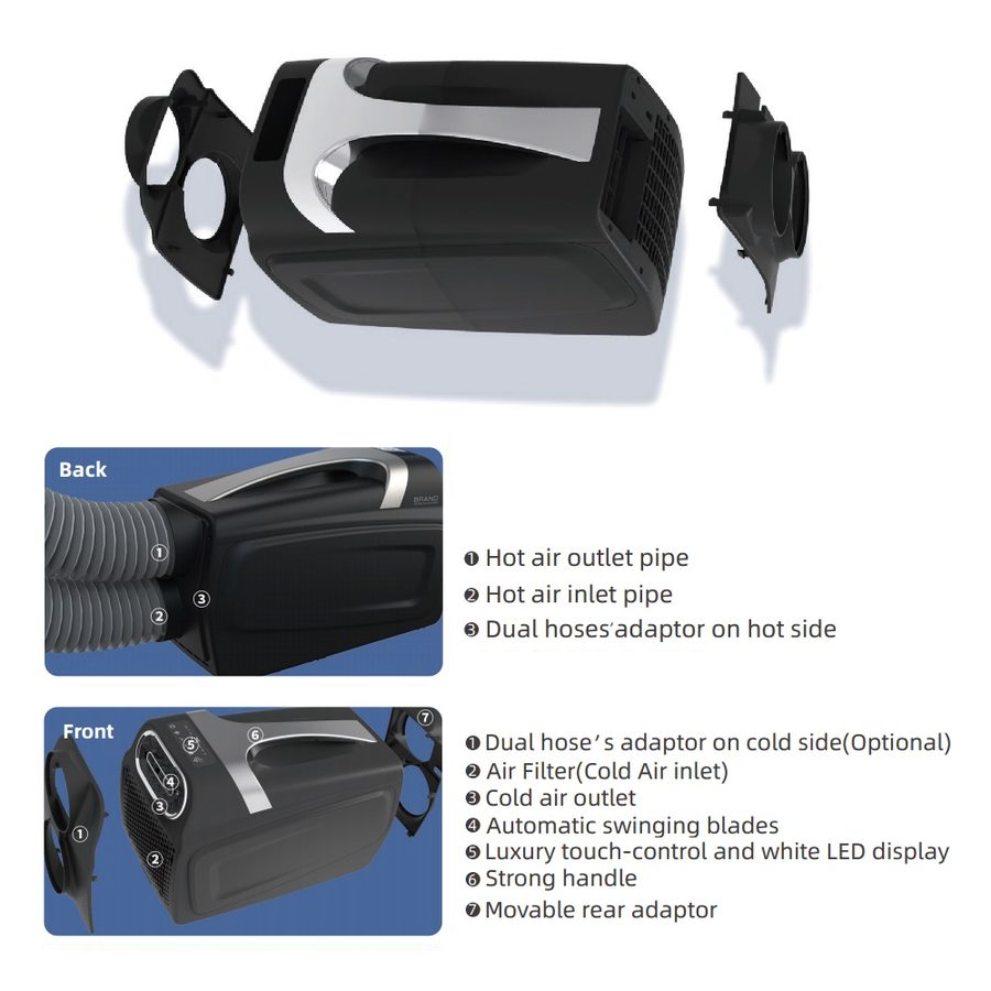 PC-CMA portable air conditioner, view 6